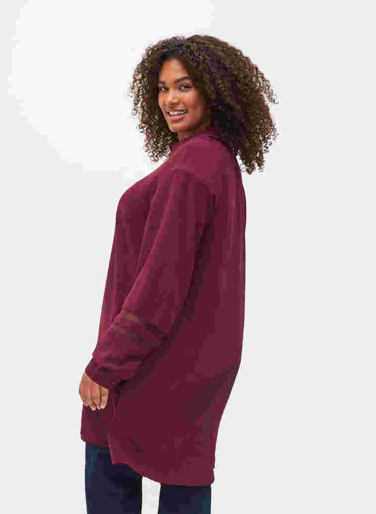 Long shirt with lace details, Winetasting, Model image number 1
