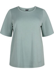 T-shirt in modal mix, Chinois Green, Packshot