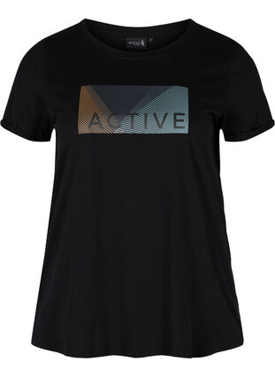 Training T-shirt with print, Black Citadel, Packshot image number 0