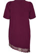 Tunic with asymmetric lace trim, Purple, Packshot image number 1