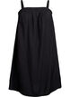 Short viscose dress with spaghetti straps, Black, Packshot image number 0