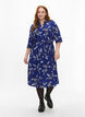 FLASH - Shirt dress with floral print, Navy Blazer Flower, Model image number 3