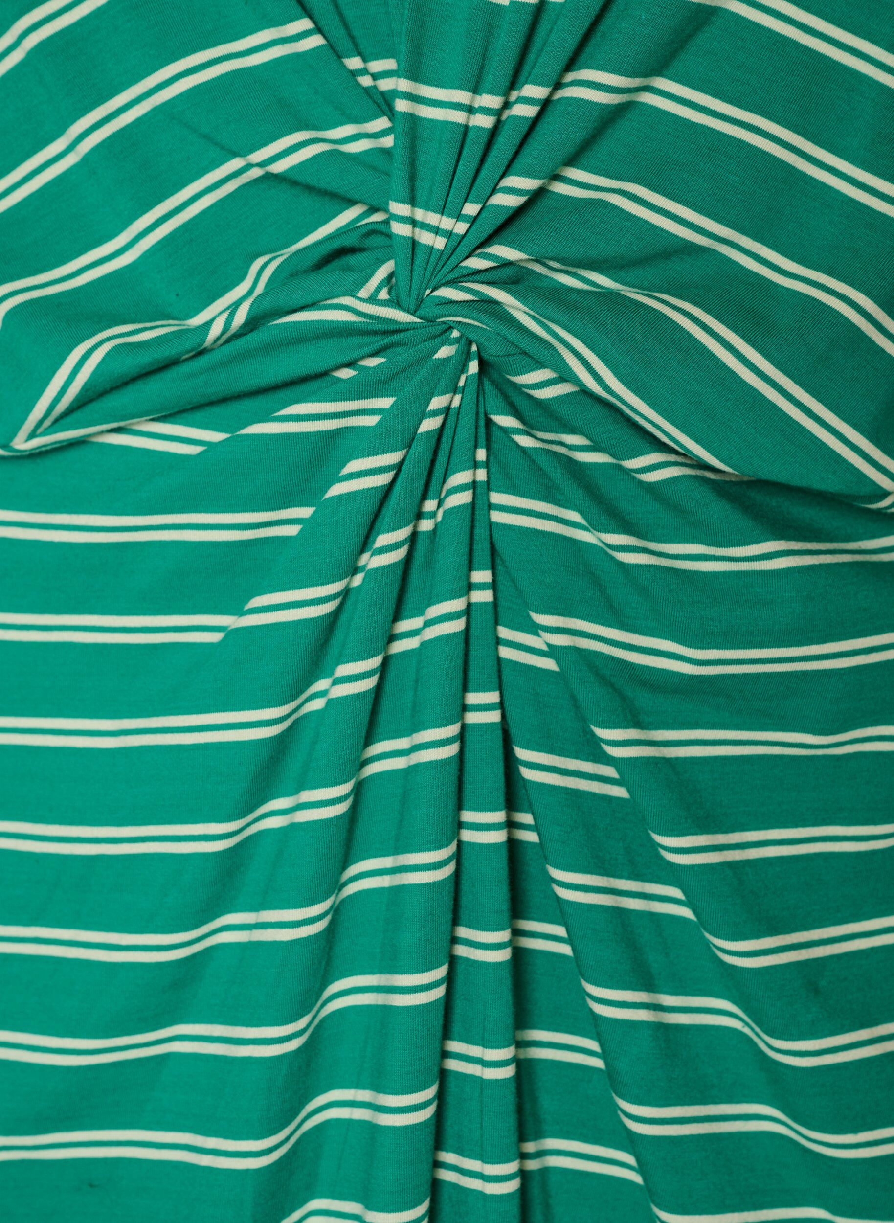 ZizzifashionCotton dress with twist detail, Green, Packshot image number 3