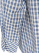 Loose checked shirt with a tie-belt, Blue, Packshot image number 3