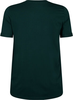 Cotton t-shirt with v-neck, Scarab, Packshot image number 1