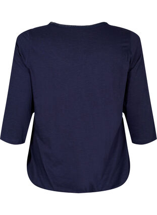 Cotton top with 3/4 sleeves, Night Sky, Packshot image number 1