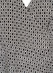 FLASH - Wrap dress with short sleeves, Black White Graphic, Packshot image number 2