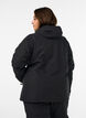 Ski jacket with hood and zip pockets, Black, Model image number 2