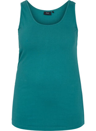 Solid colour basic top, Pacific, Packshot image number 0