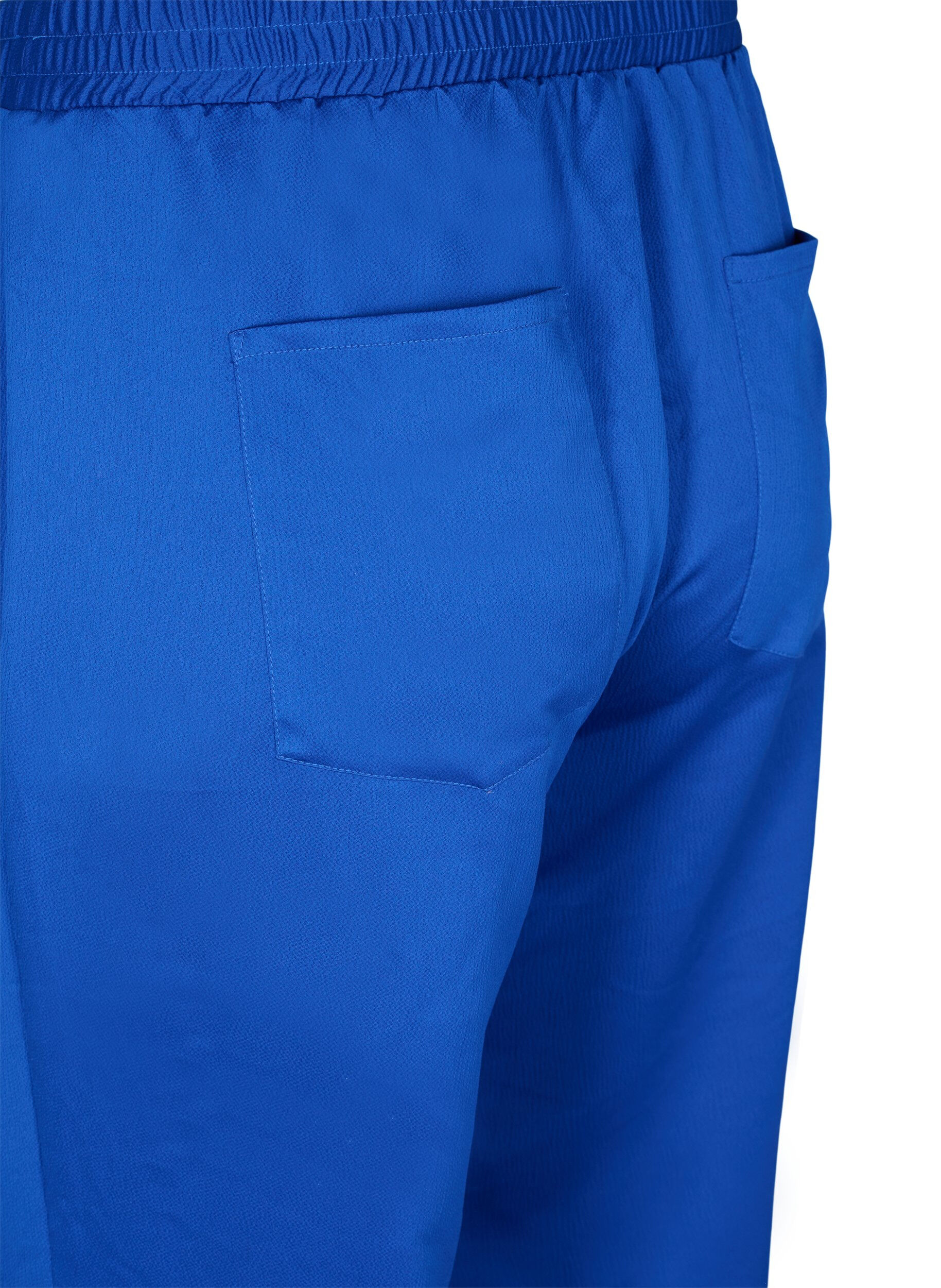 Zizzifashion Loose fitting trousers with light shine and width, Surf the web, Packshot image number 3