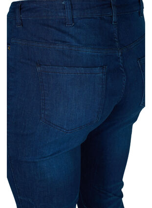 Super slim, high-waisted Amy jeans, Dark blue, Packshot image number 3