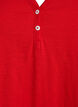 T-shirt with button detail, Red, Packshot image number 2