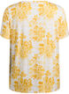 T-shirt with floral print, Yellow, Packshot image number 1