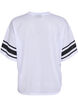 Sporty T-shirt with front print, White, Packshot image number 1