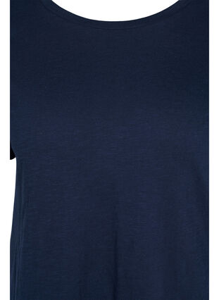 Cotton t-shirt with short sleeves, Navy Blazer, Packshot image number 2
