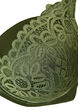 Padded underwired bra with lace, Green, Packshot image number 2