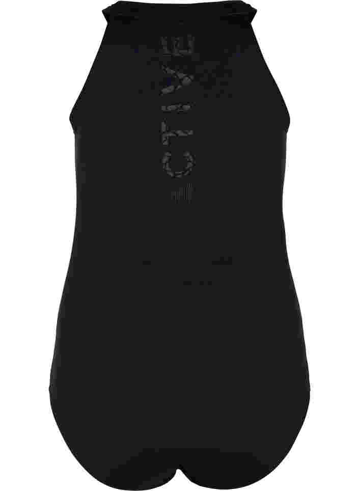 Swimsuit with zip, Black, Packshot image number 1