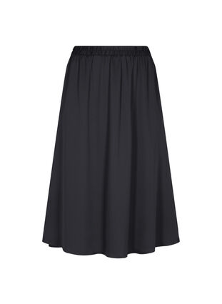 	 Loose-fitting midi skirt, Black, Packshot image number 0
