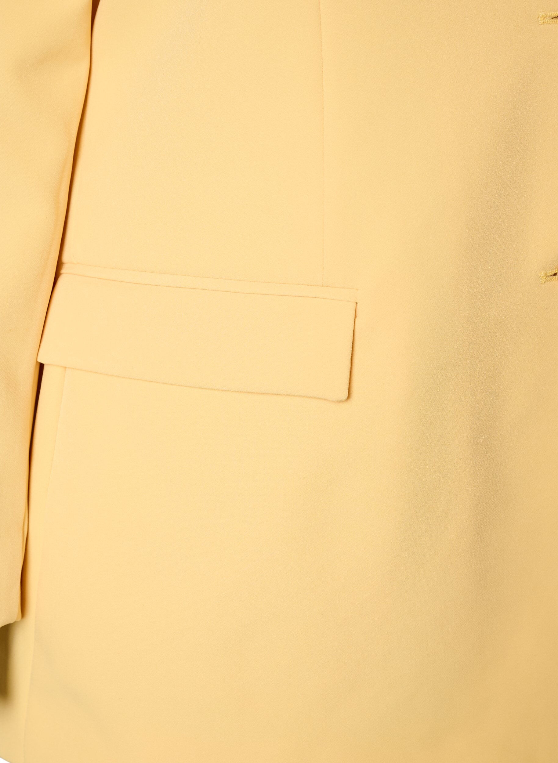 Zizzifashion Classic blazer with button closure, Yellow, Packshot image number 3