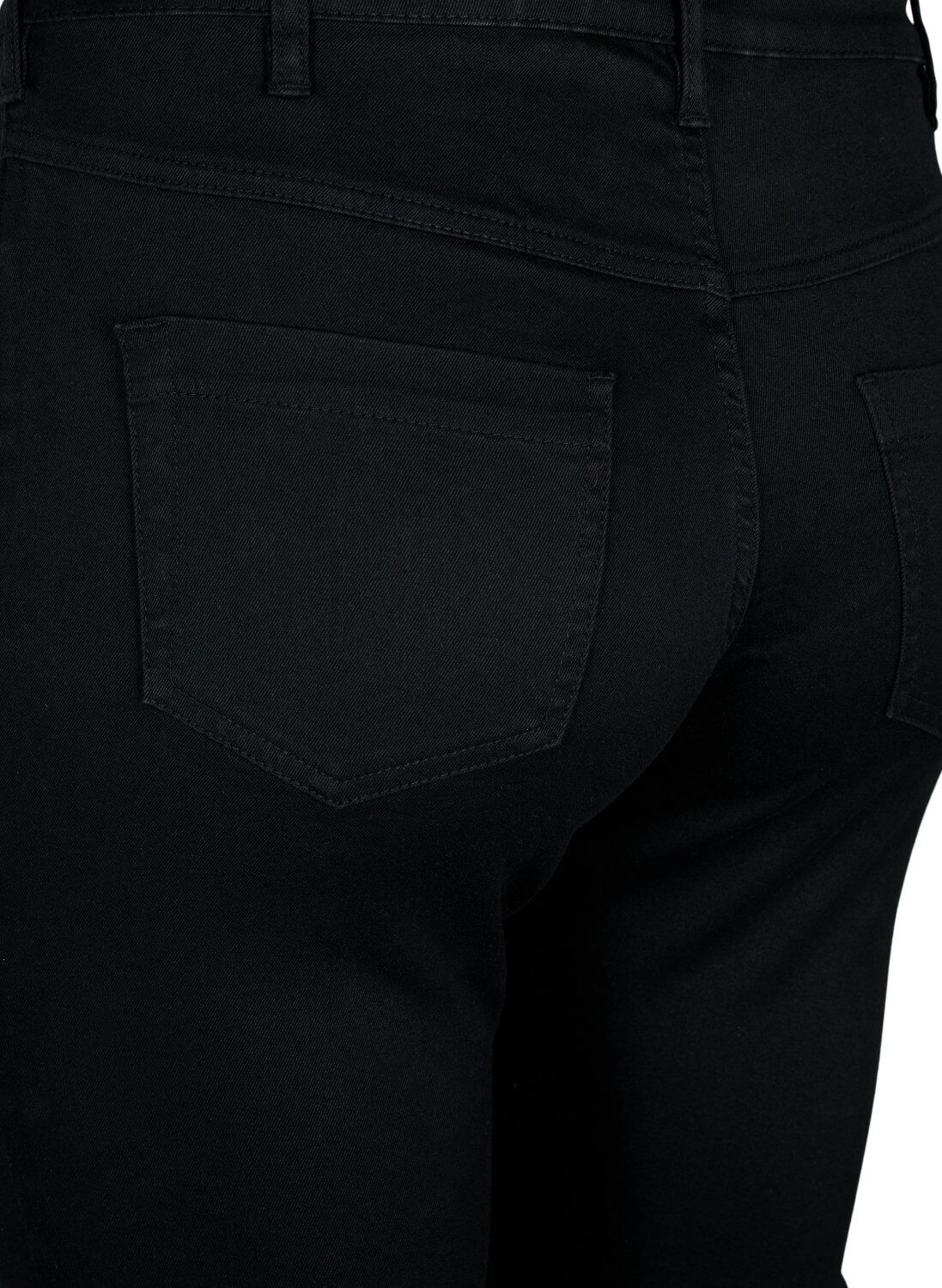 ZizzifashionSlim fit Emily jeans with normal waist, Black, Model image number 3
