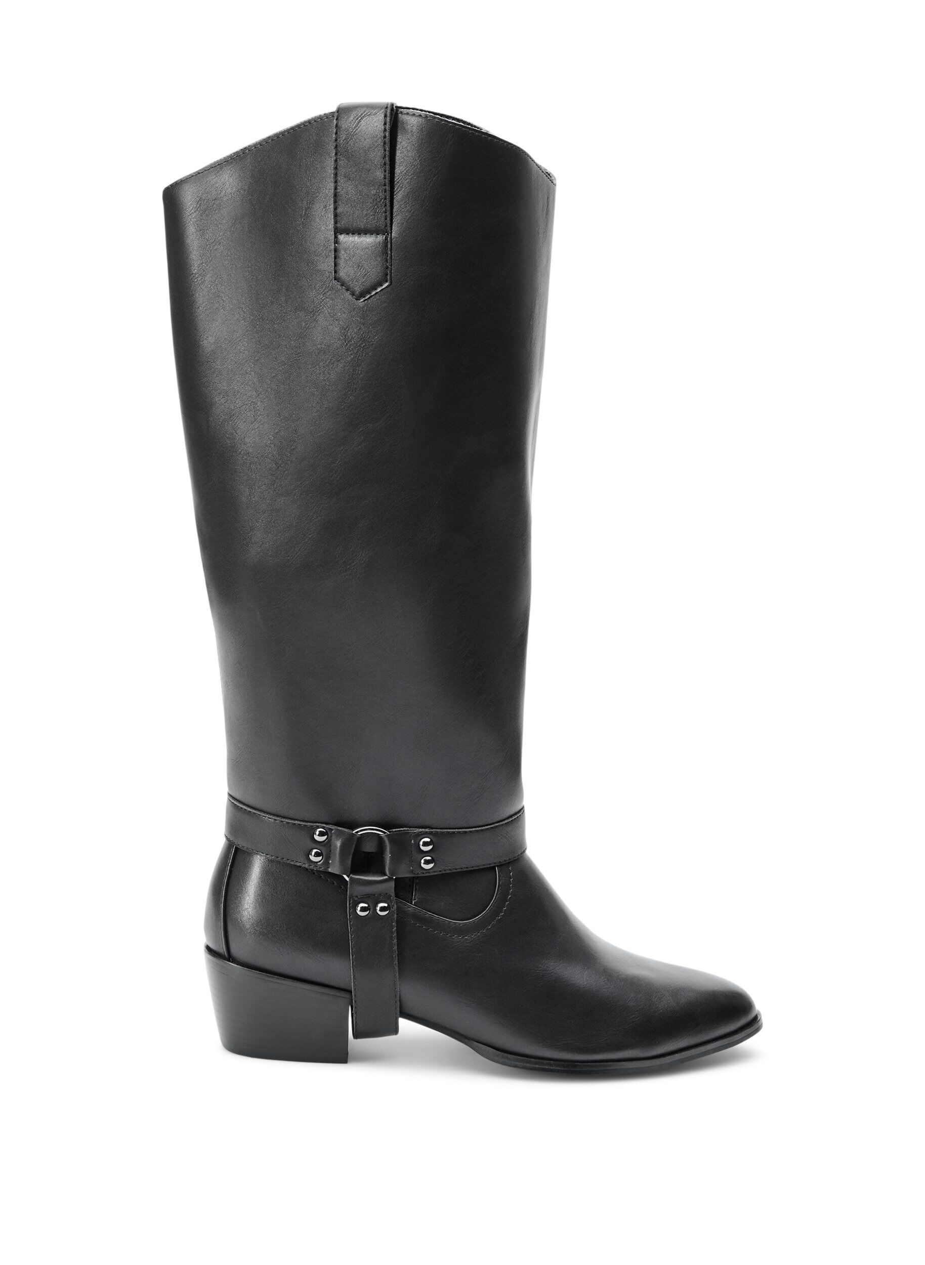 ZizzifashionLong boot with detachable shaft, Black, Packshot image number 0