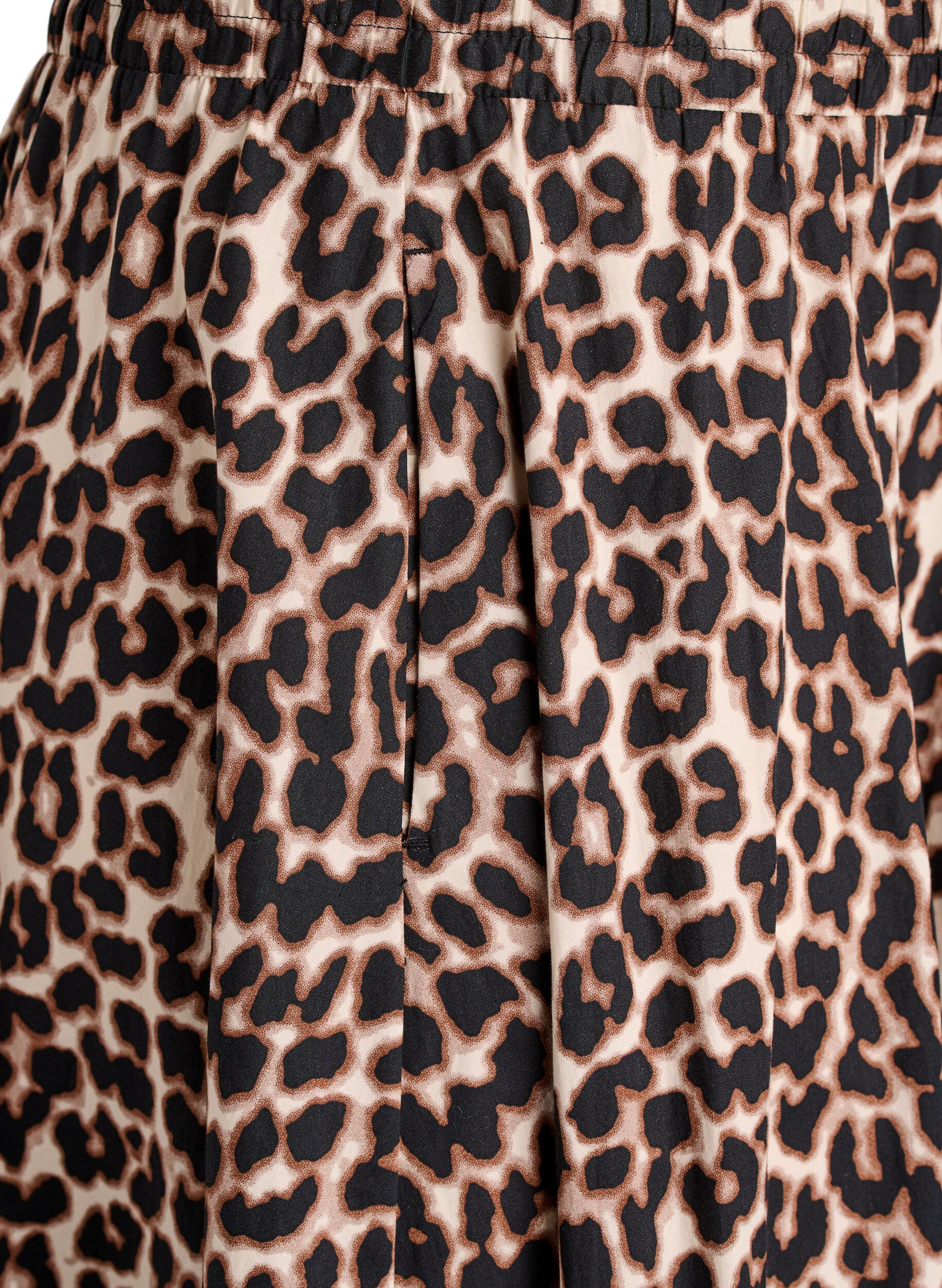 Zizzifashion A-line midi skirt with leopard print, , Packshot image number 3