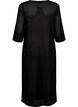 3/4 sleeve dress with knitted lace pattern, Black, Packshot image number 1