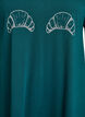 Organic cotton nightdress with V-neck, Green, Packshot image number 2
