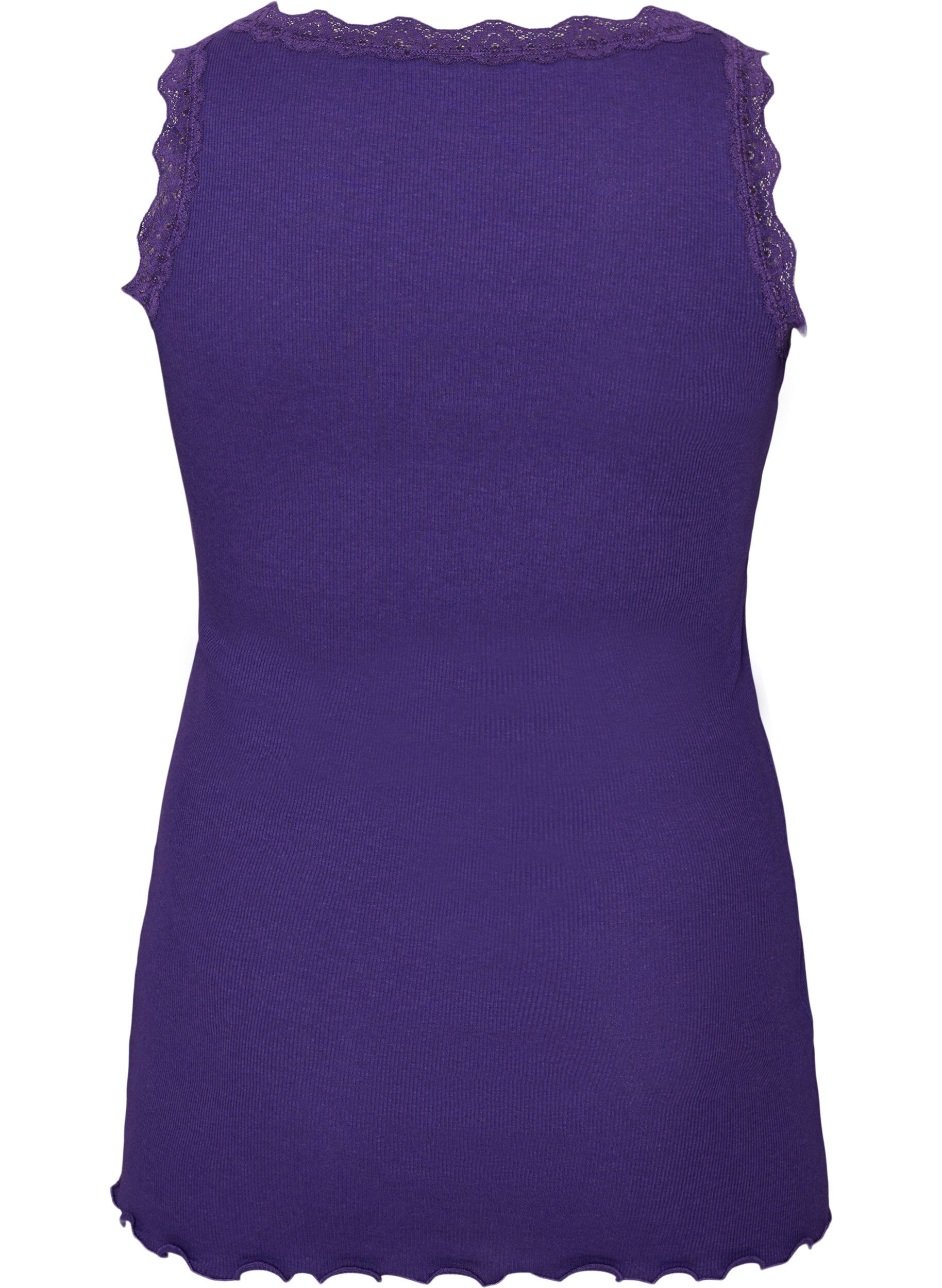 ZizzifashionTop with lace trim, Purple, Packshot image number 1
