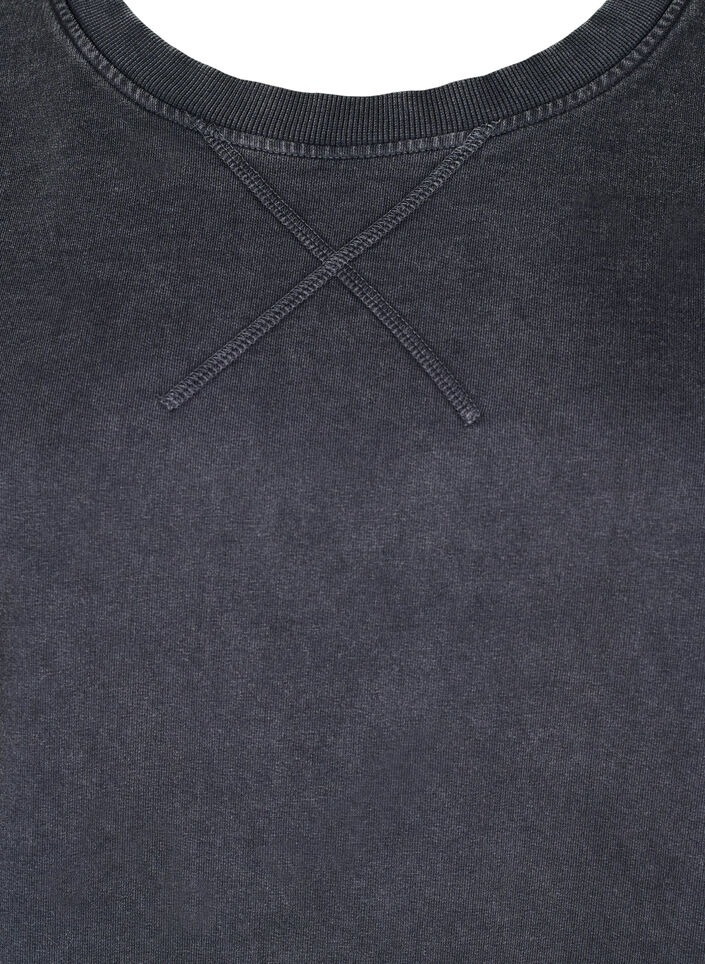 Loose sweatshirt with washed look, Grey, Packshot image number 2