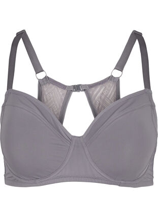 Underwired  bra with back detail, Smoked Pearl, Packshot image number 0