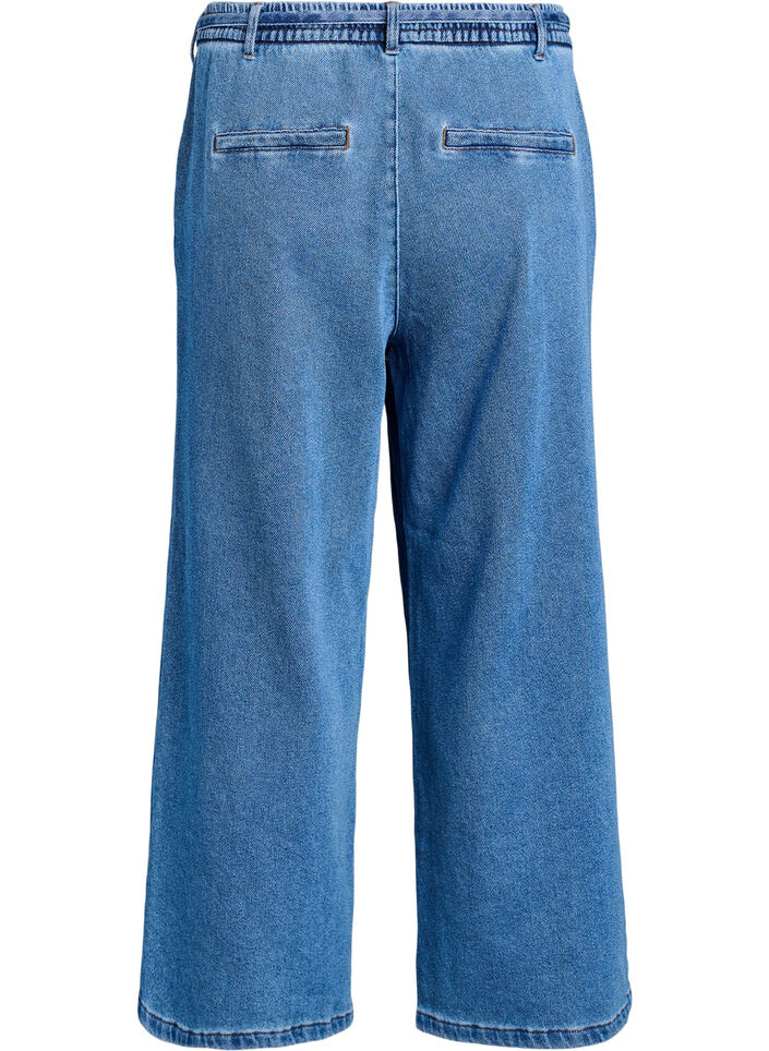 Loose-fit jeans with an elasticated waistband and a drawstring, Blue, Packshot image number 1