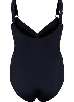 Swimsuit with drapes, Black, Packshot image number 1