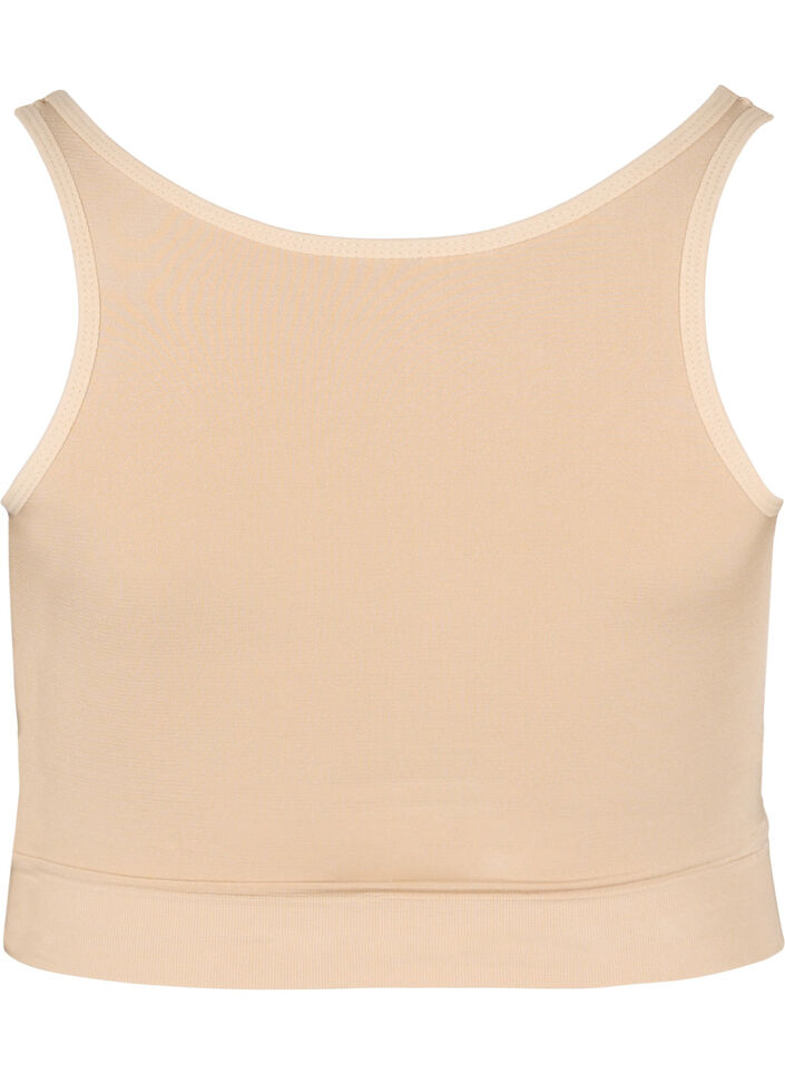 Lightly padded bra with string details, Nude, Packshot image number 1