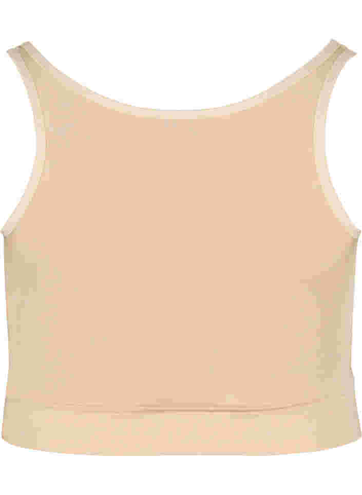 Lightly padded bra with string details, Nude, Packshot image number 1