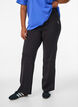 Flared training trousers with high waist, Black, Model image number 0