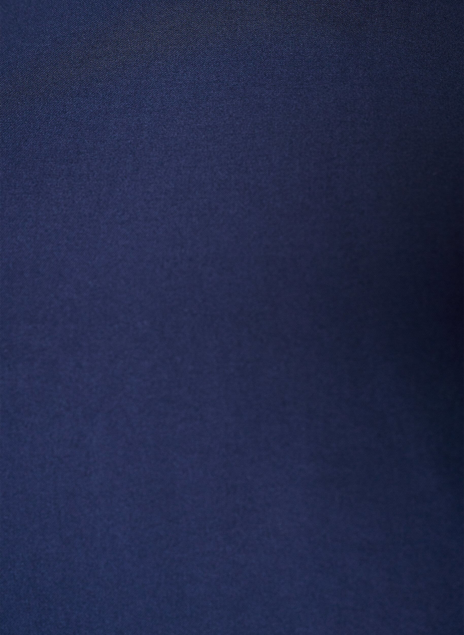 ZizzifashionShort-sleeved woven blouse with round neck, Blue, Packshot image number 2