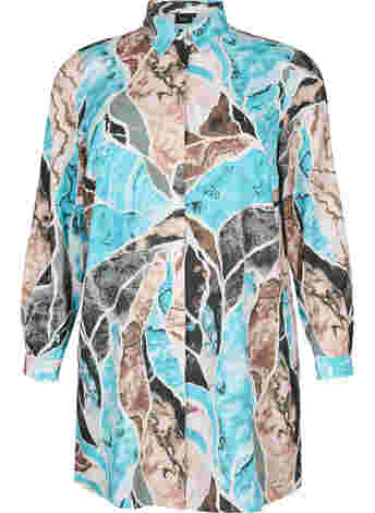 Shirt with print and long sleeves