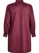 Long shirt in faux suede with zipper, Red, Packshot image number 1