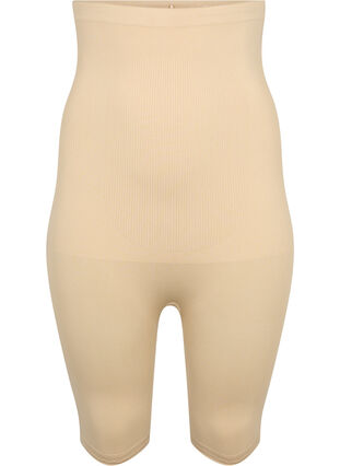 High waisted shapewear shorts, Nude, Packshot image number 0