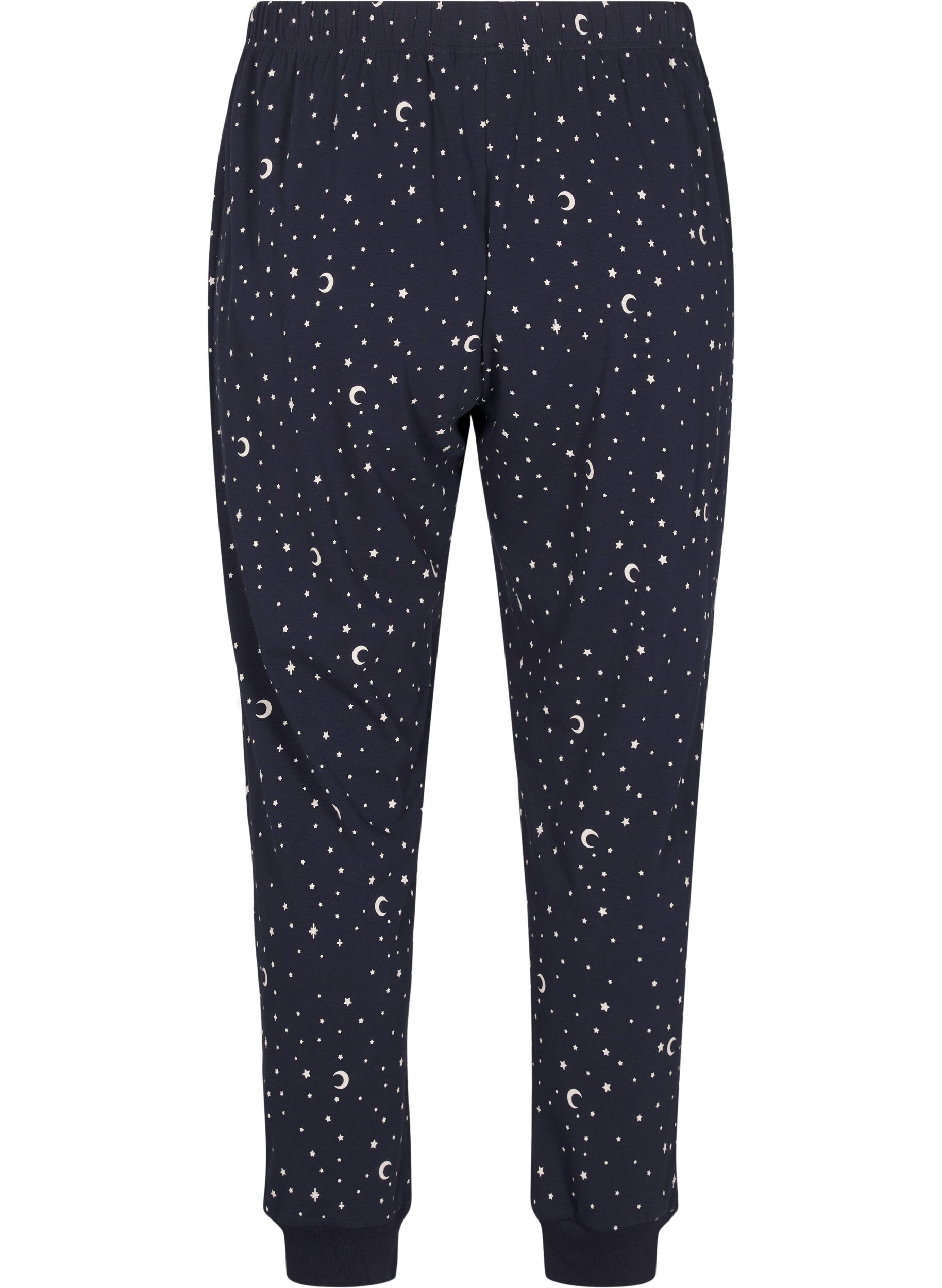 Zizzifashion Printed night trousers, Blue, Packshot image number 1
