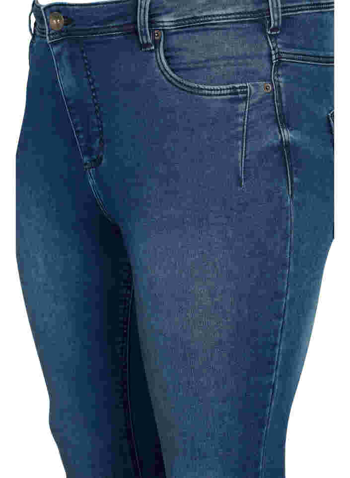 Cropped Amy jeans with a zip, Dark blue denim, Packshot image number 2