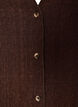 Sleeveless top with a wavy texture and button fastening, Brown, Packshot image number 2