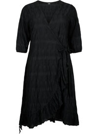 FLASH - Wrap Dress with 3/4 Sleeves