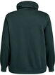 Sweatshirt with high collar and pockets, Green, Packshot image number 1