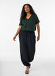 T-shirt with button detail, Green, Model image number 1