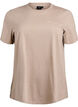 Basic cotton T-shirt with round neck, Brown, Packshot image number 0