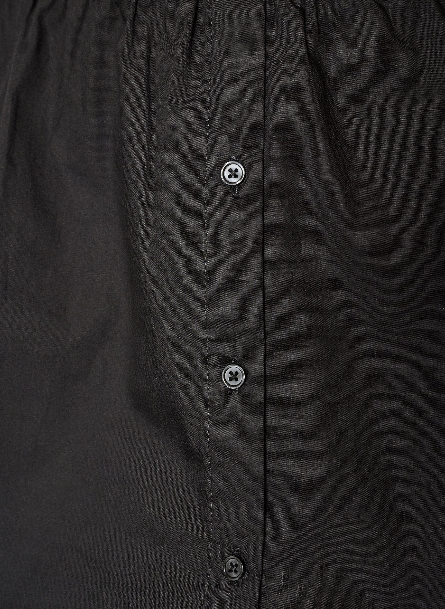 ZizzifashionShirt extender in 100% cotton, Black, Packshot image number 2