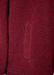 Teddy jacket with eyelet embroidery trim and high collar, Red, Packshot image number 3