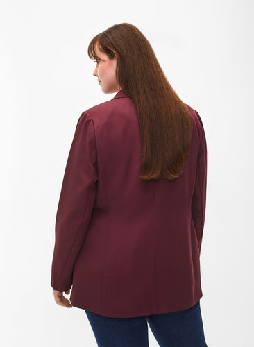 FLASH - Simple blazer with button, Winetasting, Model image number 1